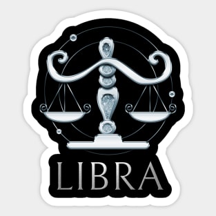 Libra Zodiac Sign Sticker